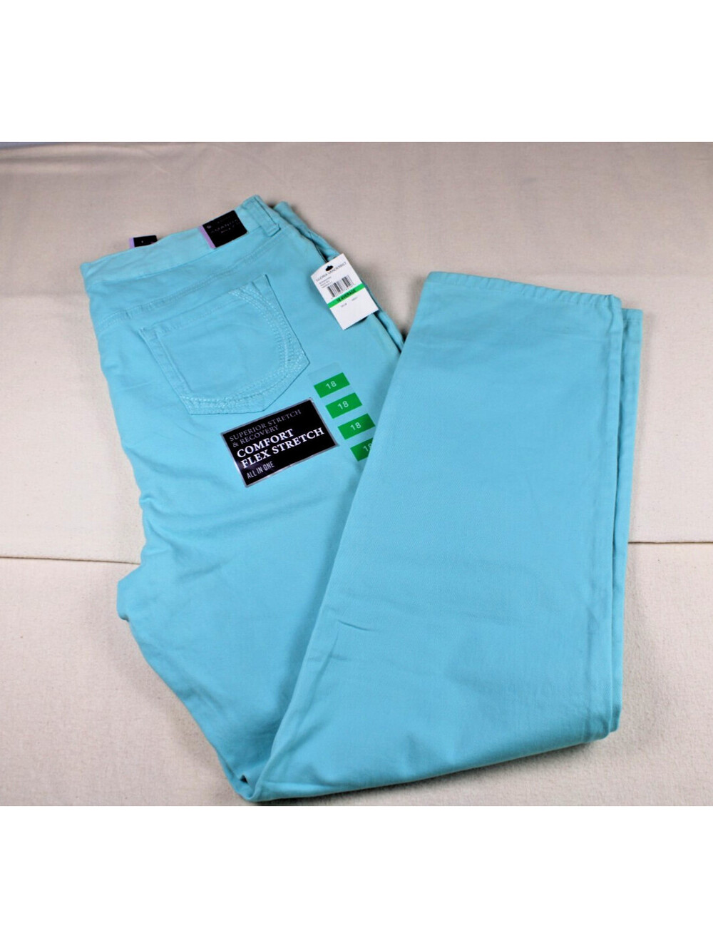 NWT Gloria Vanderbilt Amanda 2.0 Jeans Women's Size 18 Slimming Teal Heritage